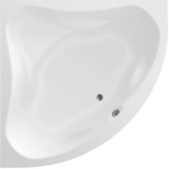 Aqualine Dunaj II rohová vana 150x150 cm Levostranná bílá G1350