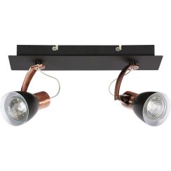 Candellux Markus stropní světlo 2x50 W černá-měděná 92-37442-M