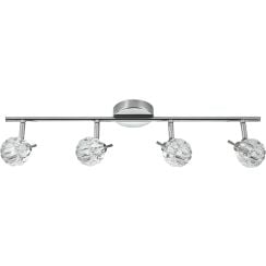 Candellux Bombola stropní světlo 4x40 W chrom-křišťálová 94-70319
