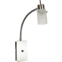 Candellux Frozen nástěnné svítidlo 1x40 W bílá-nikl 91-22493
