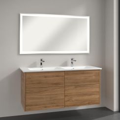 Villeroy & Boch Finero umyvadlo se skříňkou a zrcadlem 130 cm dub S00305RHR1