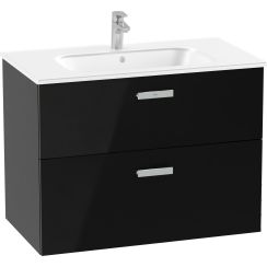 Roca Victoria Pro umyvadla se skříňkou 80.5 cm černá A851880351