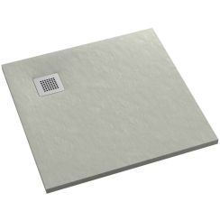 Schedpol Kalait Cement Stone čtvercová sprchová vanička 100x100 cm cement 3.3102/CT/ST-M2