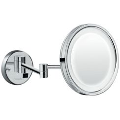 Hansgrohe Logis Universal kosmetické zrcátko 21.7x21.7 cm kulatý s osvětlením chrom 73570000