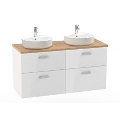 Roca Victoria Pro skříňka s deskou 119x46x56.5 cm závěsná pod umyvadlo bílá A851901806