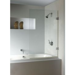 Riho Scandic vanová zástěna 100 cm jednodílný chrom lesk/čiré sklo G001134120