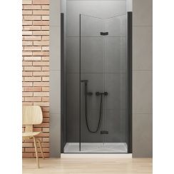 New Trendy New Soleo Black sprchové dveře 120 cm skládací černá polomatný/průhledné sklo D-0228A
