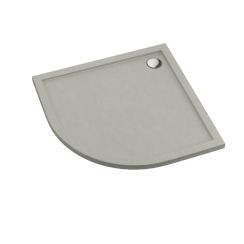 Schedpol Caspar New Cement Stone půlkruhová sprchová vanička x80 cm cement 3.2333/CT/ST