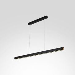 Altavola Design Linear závěsné svítidlo 1x44 W černá-dřevo LA089/PR_120_4k_black