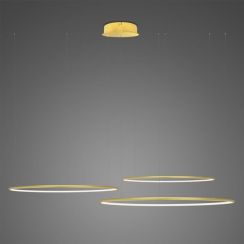 Altavola Design Ledowe Okręgi závěsné svítidlo 3x68 W zlatá LA075/CO3_80_in_3k_gold_dimm