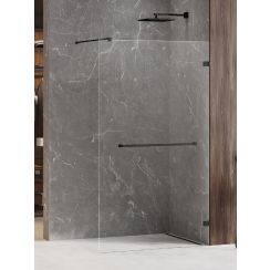 New Trendy Avexa Black sprchová zástěna walk-in 160 cm černá polomatný/průhledné sklo EXK-2686
