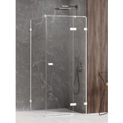 New Trendy Avexa White sprchový kout 120x100 cm obdélníkový bílá matný/průhledné sklo EXK-2748