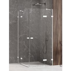 New Trendy Avexa White sprchový kout 100x90 cm obdélníkový bílá matný/průhledné sklo EXK-2828