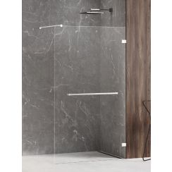 New Trendy Avexa White sprchová zástěna 150 cm bílá matný/průhledné sklo EXK-2958