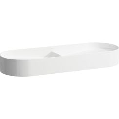 Laufen Sonar umyvadlo 100x37 cm polokulatý na pult-dvojitý bílá H8123484001121