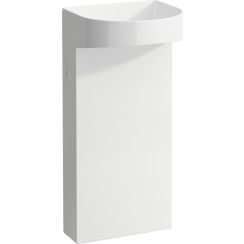Laufen Sonar volně stojící umyvadlo 41x38 cm polokulatý volně stojící bílá matný H8113417571121