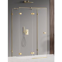 New Trendy Avexa Gold Shine sprchový kout 110x80 cm obdélníkový zlatá lesk/průhledné sklo EXK-2098