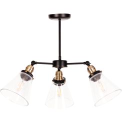Kaja Samanta stropní světlo 3x40 W černá K-8037B-3