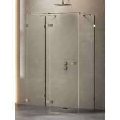 New Trendy Avexa Gunmetal Brushed sprchový kout 120x90 cm obdélníkový kartáčovaný/průhledné sklo EXK-3429