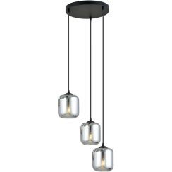 Emibig Storm 3 Premium závěsné svítidlo 3x40 W černá 1176/3PREM
