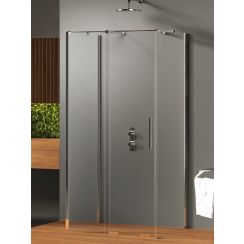 New Trendy Smart sprchový kout 130x90 cm obdélníkový chrom lesk/průhledné sklo EXK-4080