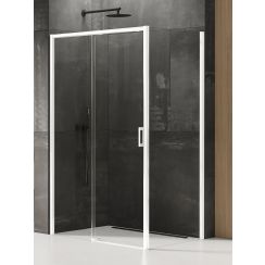 New Trendy Prime White sprchový kout 140x70 cm obdélníkový bílá matný/průhledné sklo D-0408A/D-0218B
