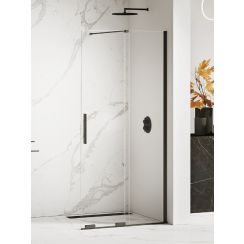 New Trendy Smart Black sprchová zástěna walk-in 130 cm černá polomatný/průhledné sklo EXK-4194