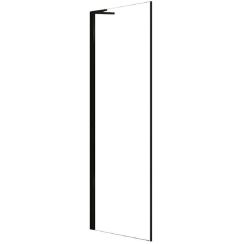 Rea Hugo sprchová zástěna 90 cm černá matný/průhledné sklo REA-K6611