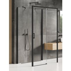 New Trendy Prime Black sprchový kout 150x80 cm obdélníkový černá polomatný/průhledné sklo K-0957