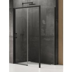 New Trendy Prime Black sprchový kout 130x80 cm obdélníkový černá polomatný/průhledné sklo K-1317