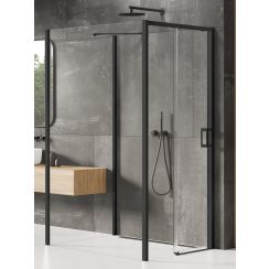 New Trendy Prime Black sprchový kout 120x100 cm obdélníkový černá polomatný/průhledné sklo K-1343