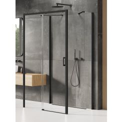 New Trendy Prime Black sprchový kout 130x100 cm obdélníkový černá polomatný/průhledné sklo K-0923