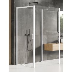 New Trendy Prime White sprchový kout 120x90 cm obdélníkový bílá matný/průhledné sklo K-1070