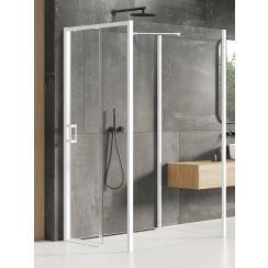New Trendy Prime White sprchový kout 120x90 cm obdélníkový bílá matný/průhledné sklo K-1434