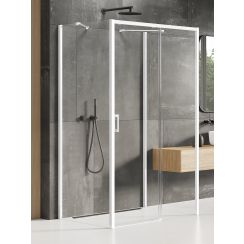New Trendy Prime White sprchový kout 120x70 cm obdélníkový bílá matný/průhledné sklo K-1040