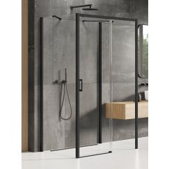 New Trendy Prime Black sprchový kout 120x70 cm obdélníkový černá polomatný/průhledné sklo K-0944