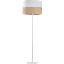 TK Lighting Linobianco stojací lampa 1x15 W bílá-hnědá 5241