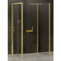 New Trendy Prime Light Gold sprchový kout 120x90 cm obdélníkový zlatá lesk/průhledné sklo K-1514