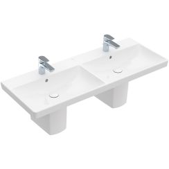 Villeroy & Boch Avento umyvadlo 120x47 cm obdélníkový klasický-nábytkový-dvojitý bílá 4A23CKRW