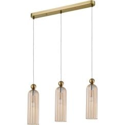 Light Prestige Piega závěsné svítidlo 3x40 W zlatá-jantarová LP-939/3LAMBER