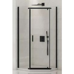 New Trendy New Komfort Black sprchový kout 80x80 cm černá matný/průhledné sklo K-0805