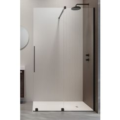 Radaway Furo Black Walk-In sprchové dveře 68.8 cm posuvné černá matný/průhledné sklo 10106688-54-01R
