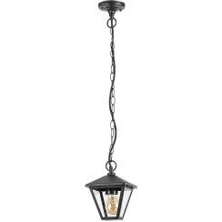 Rabalux Paravento venkovní závěsná lampa 1x40 W černá 7149