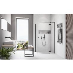 Radaway Essenza New Black KDJ sprchové dveře 100 cm sklopné černá matný/průhledné sklo 1385040-54-01R