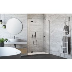 Radaway Essenza New Black DWJS sprchové dveře 70.5 cm sklopné černá matný/průhledné sklo 1385032-54-01L