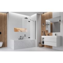 Radaway Essenza New Black PND II vanová zástěna 120 cm dvoudílný 110002120-54-01R