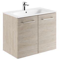 Geberit Selnova Square umyvadla se skříňkou 80 cm ořechová 501.259.00.1