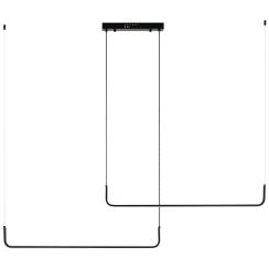 Moosee Shape závěsné svítidlo 2x33 W černá MSE010100329