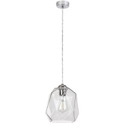 Rabalux Shivani závěsné svítidlo 1x40 W chrom-průhledná 72012
