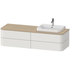 Duravit Happy D.2 Plus skříňka 160x55x40.8 cm závěsná pod umyvadlo bílá HP4963R39390C00